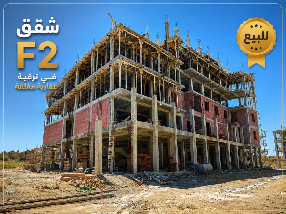 شقق F2 داخل ترقية عقارية مغلقة